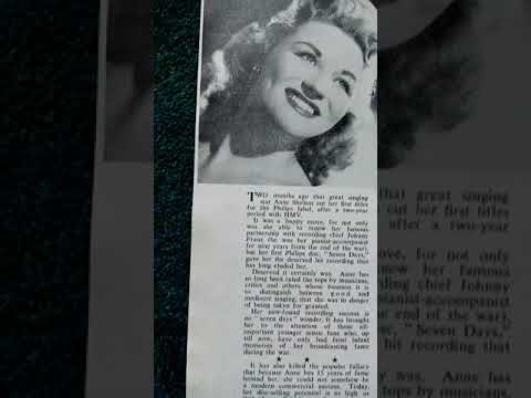 67rebellion the official music archive 1956 article Anne shelton