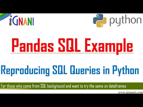 Pandas Sql Example Reproducing Sql Queries In Python