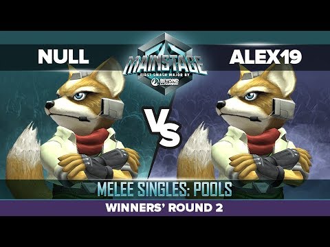 null vs Alex19 - Winners' Round 2: Melee Singles Pools - Mainstage | Fox vs Fox