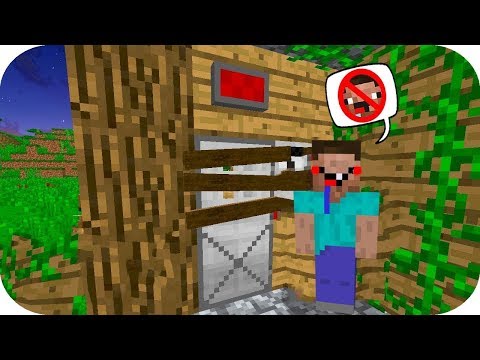 NOOB BU EVE SAKIN GİRMESİN (%100 TEHLİKELİ) - Minecraft