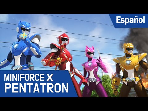 [MiniforceX PENTATRON] ep03: CAOS DE CAMINO AL CAMPAMENTO. (Español Latino)