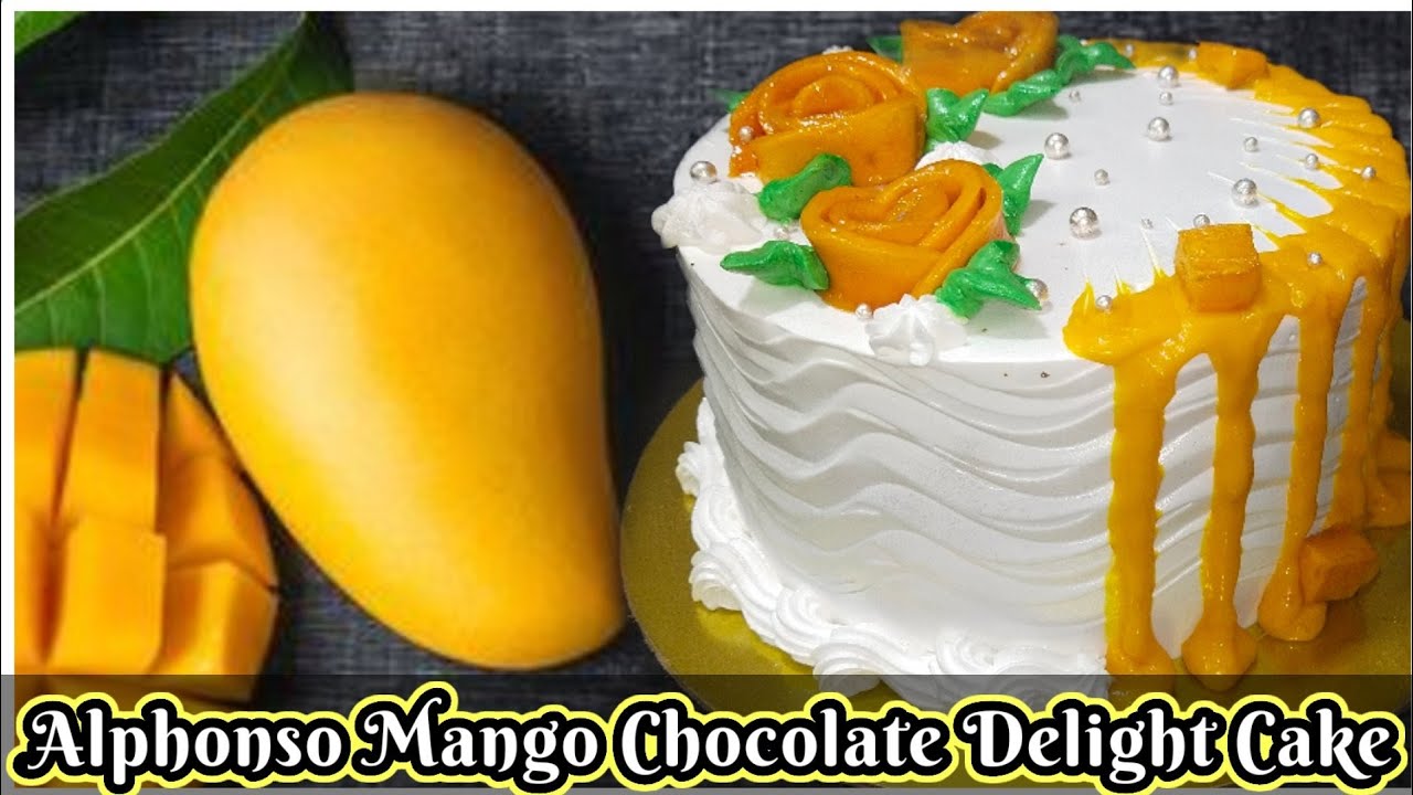 Delicious Alphonso Mango Chocolate Delight Cake/ताज्या आंब्यापासून तयार केलेला केक #mangocake