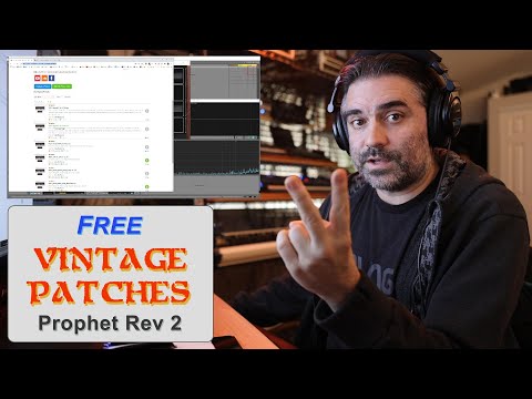 Prophet Rev2 Synth - Vintage Voice Modeling - Free Patches
