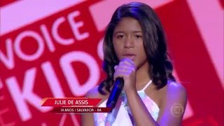 Julie de Assis canta ‘Retrato da Vida’ no The Voice Kids - Audições|1ª Temporada