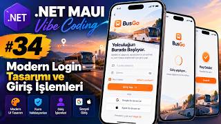 .NET MAUI ile Vibe Coding #34 | Fikirden Mobil Uygulamaya ~ Modern Login Tasarım