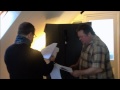 Ted Robbins and Robert Daws recording lines for.