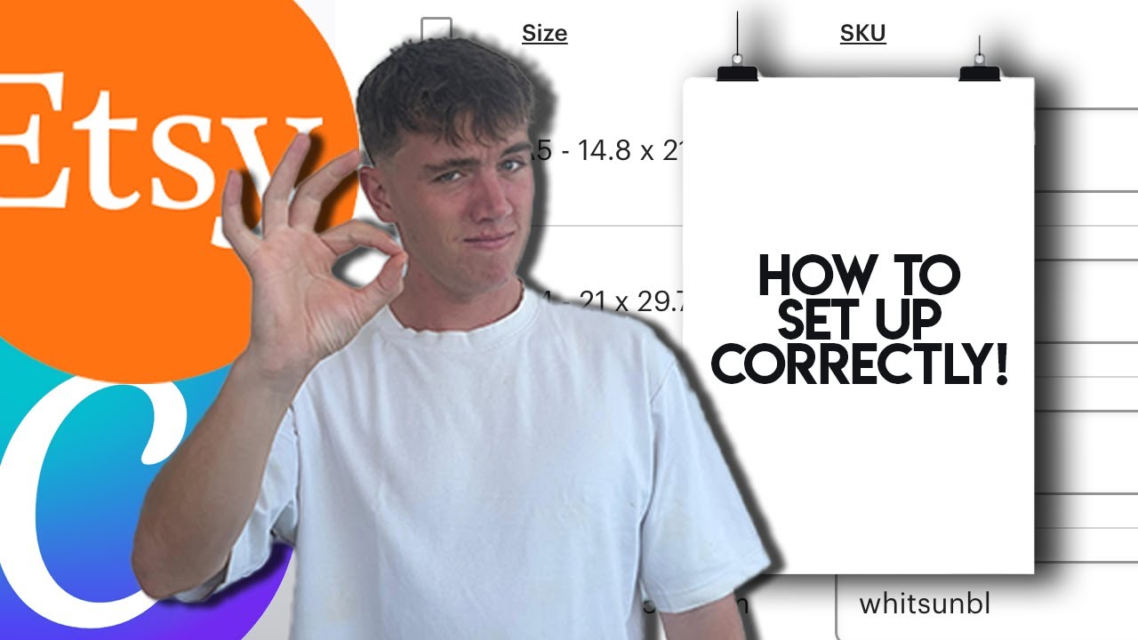 How to CORRECTLY Set Up Variations in Etsy | Listing Variations for Poster Print on Demand