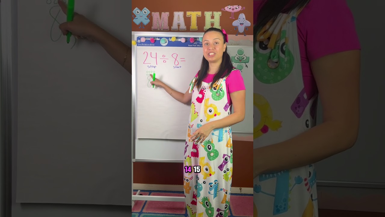 Dividing using Skip Counting #mathlessons #maths #division #thirdgrade