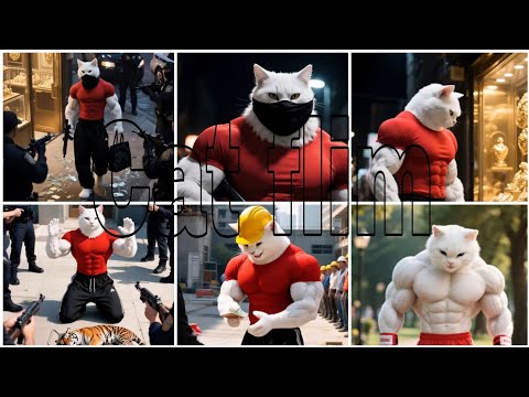 Little cat & brave bad