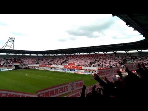 HFC Chemie vs. VfL Osnabrück 23.04.2016 - Choreo Fankurve - NUR ZUSAMMEN