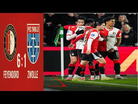 Feyenoord 6-1 Zwolle | Ueda Scores 4 in Stunning Win! | Eredivisie 2025