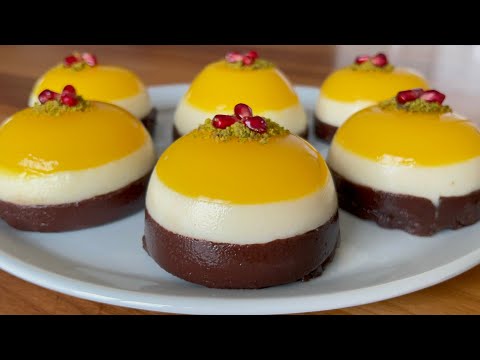 ÇOK HAFİF VE ÇOK LEZZETLİ❗️GÖRÜNTÜ HARİKA KEZZET ŞAHANE ❗️3 RENKLİ SÜTLÜ TATLI TARİF 👌💯