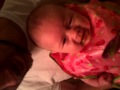 Abigail Eating Baby Food For The First Time