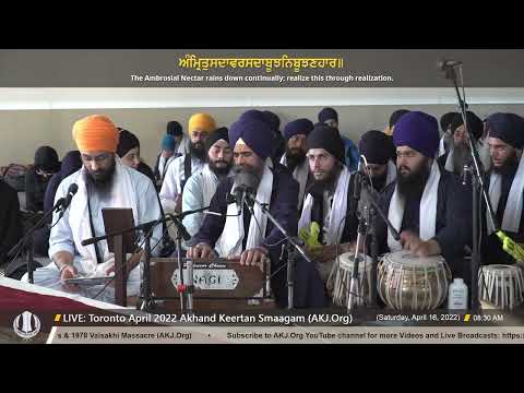 008 Bhai Jaswant Singh Jee Toronto - SaturdayAM - Toronto April 2022 Annual Akhand Keertan Smaagam