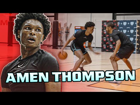 #4 NBA Draft Pick Amen Thompson Full Offseason Workout | How He Got Ready For The Rockets 🔥