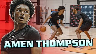 #4 NBA Draft Pick Amen Thompson Full Offseason Workout | How He Got Ready For The Rockets 🔥