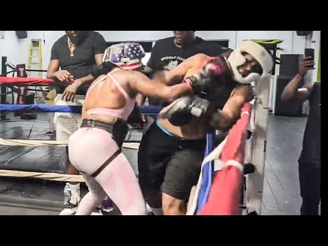 Claressa Shields BATTERS & STOPS Troll in HEATED 60-Second SPARRING BEATING; Runs her OUT OF RING