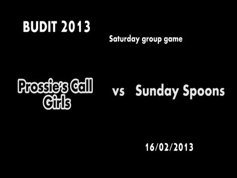 BUDIT 2013: Sunday Spoons v Prossie's Call Girls