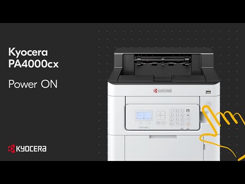 Kyocera PA4000cx — первое включение