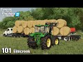 FULLY LOADED STRAW TRAILER - Farming Simulator 22 FS22 Elmcreek Ep 101