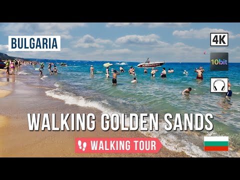 Golden Sands, Bulgaria 4K UHD - Summer Beach Walk 2025
