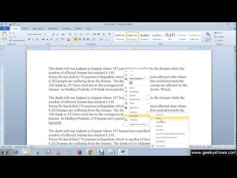 Microsoft Office Word 2010 Minimize and Maximize the Ribbon
