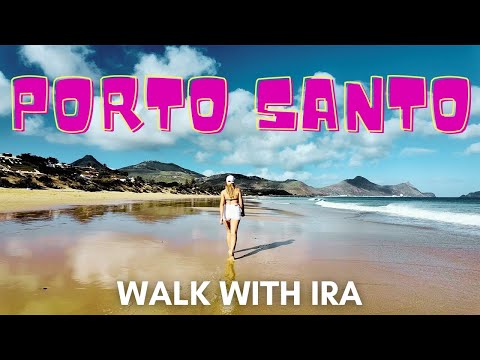 🇵🇹 A Relaxing Beachwalk in Porto Santo (ONE SHOT - NO CUTS -  ORIGNAL SOUND - 4K)