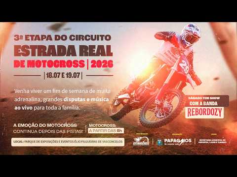 Circuito Estrada Real de Motocross 2026 | 3ª Etapa | Papagaios, Minas Gerais