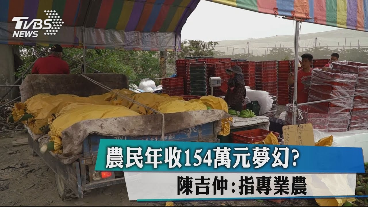 農民年收154萬元夢幻? 陳吉仲:指專業戶
