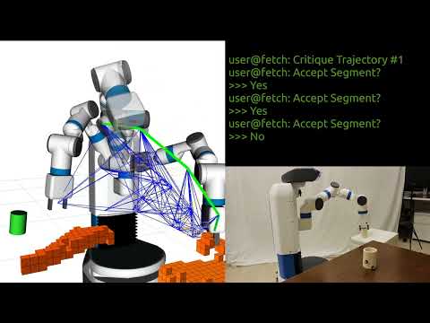 Human-Guided Motion Planning in Partially Observable Environments