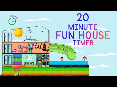 20 Minute Fun House Timer Kids Visual Timer