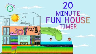 20 Minute Fun House Timer - Kids Visual Timer