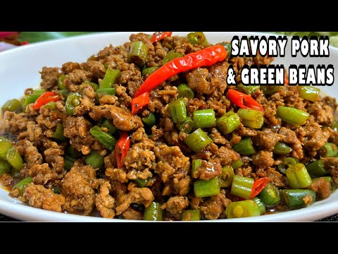 Savory Minced Pork with Green Beans | Easy Asian-Style Stir-Fry