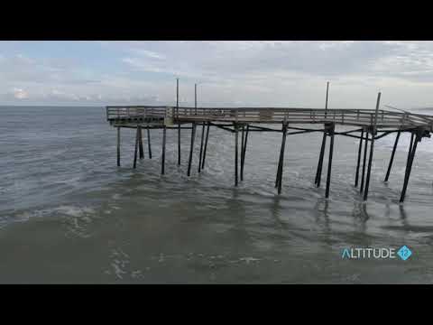 Avon Fishing Pier, Damage from Tropical Storm Melissa