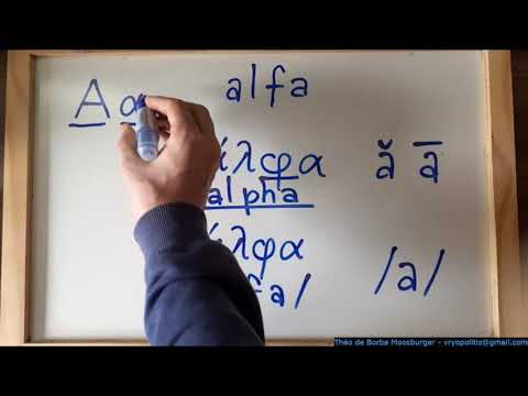 Alfabeto grego letra a letra - pronúncia antiga e moderna