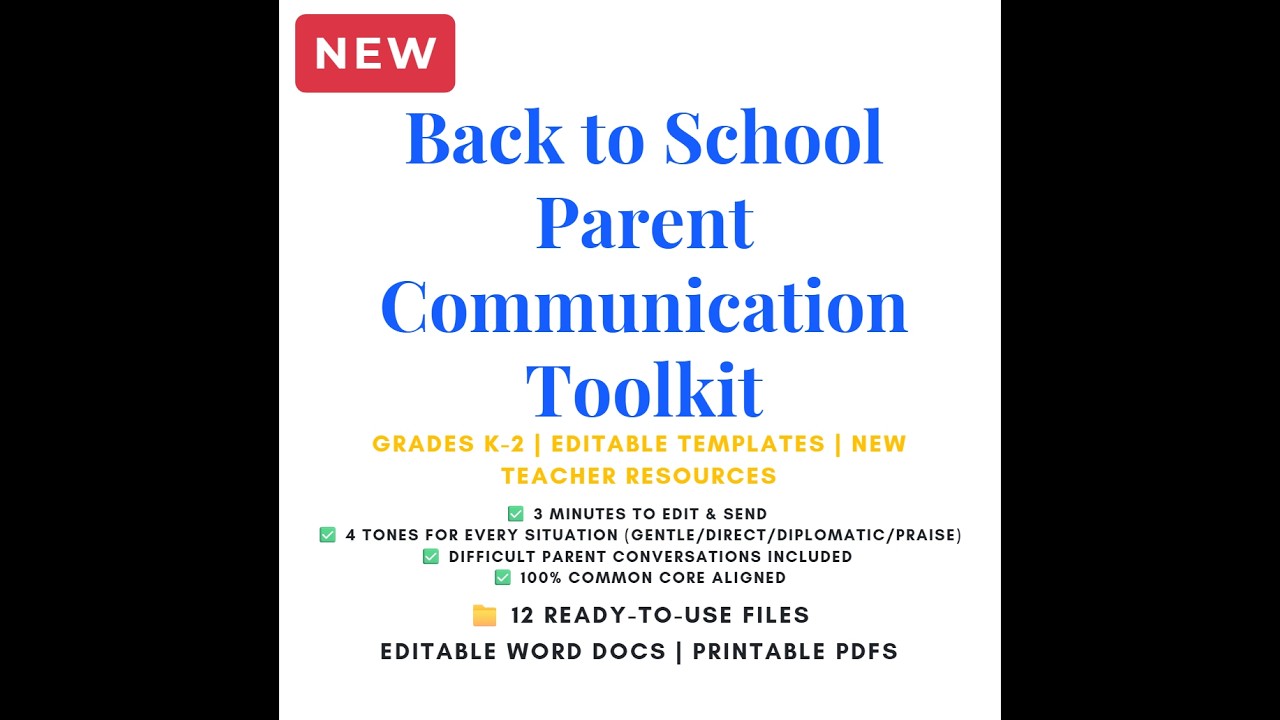 K-2 Classroom Management & Parent Communication Bundle | 12 Ready-to-Use Files