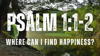 Looking for happiness in the new year - Psalm 1