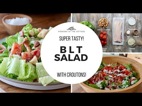 BACON LETTUCE AND TOMATO SALAD | Best BLT ever!