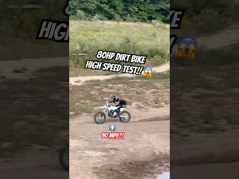 Speed test on world’s most powerful electric dirt bike 😱