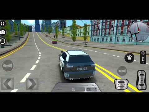 US Police Car Drift in The City Simulator