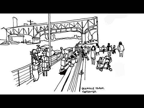 Nishant Jain sketches tiny people in Vancouver!