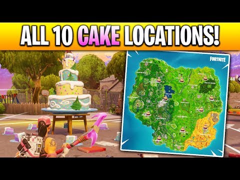 Dance In Front Of Different Birthday Cakes Locations In Fortnite - dance in front of different birthday cakes locations in fortnite all 10 birthday cake locations