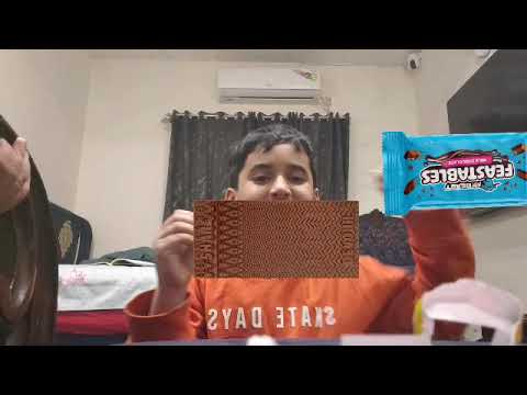 Javed is eating chocolate 🍫