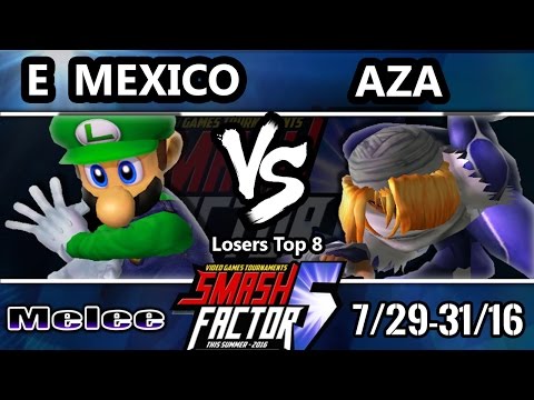 SF5 SSBM - XTR | Eddy Mexico (Luigi) Vs. SF | Aza (Sheik) Smash Melee Losers top 8