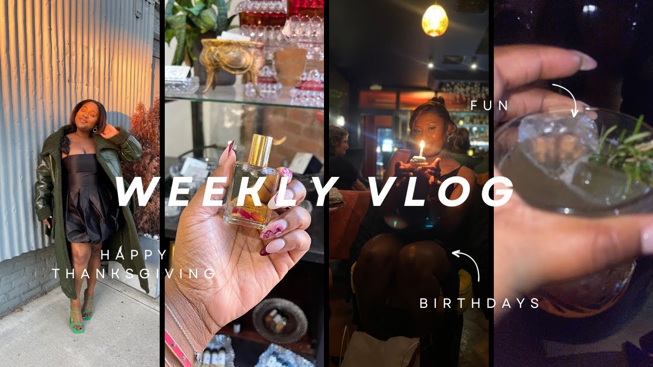 VLOG: THANKSGIVING W THE FAM, BIRTHDAYS, NEW NAILS PURR, IT'S SILK PRESS SNZ!| SHAMMA BENECHE