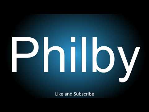 How to correctly pronounce - Philby.