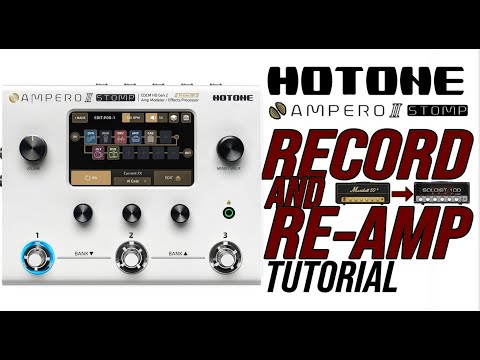 Hotone Ampero II Stomp (Reamping). Настройка Reaper для реампинга и записи DI сигнала