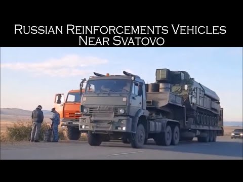 Ukraine War Footage 2022 Of Russian Reinforcements Vehicles Near Svatovo | War In Ukraine 2022 video