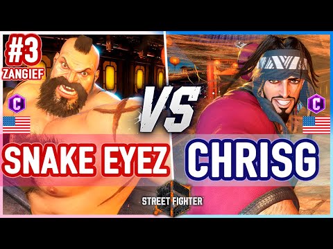 SF6 🔥 Snake Eyez (Zangief) vs ChrisG (Rashid) 🔥 Street Fighter 6