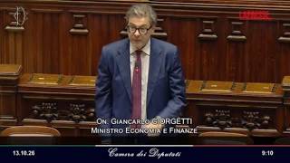La relazione di Giorgetti sul Dpfp: «Nuvole all'orizzonte ma manteniamo la rotta della stabilità»